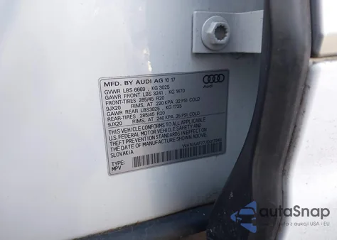 2018 Audi Q7 3.0T Premium from USA, damaged, VIN WA1VAAF77JD017945